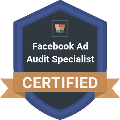 Facebook ads audit specialist badge