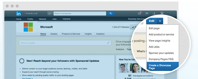 linkedin-showcase-pages
